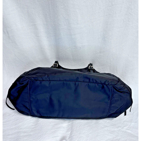 Kate Spade Maise Black Nylon Large Tote‎ Shoulder Bag Side Pockets Purse Leather - Picture 9 of 12